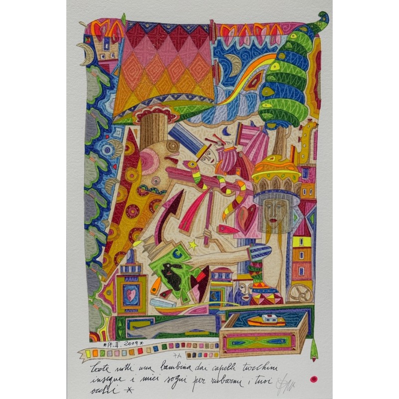 Certe notti una bambina dai capelli turchini insegue i miei sogni per rubarmi i tuoi occhi