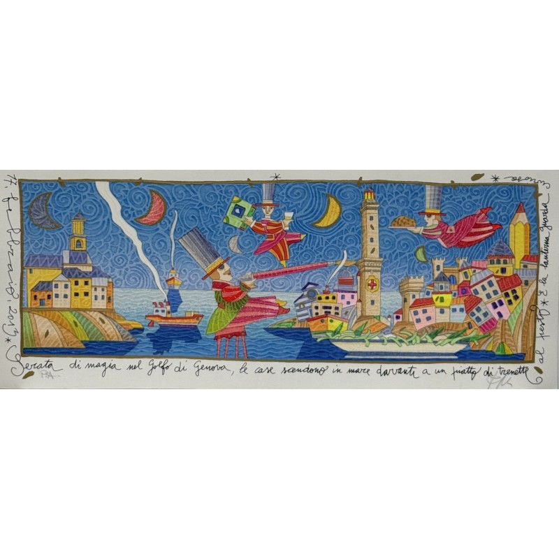 Serata di magia nel Golfo di Genova