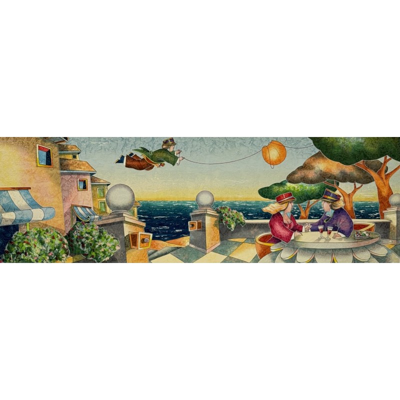 “I Tre Pini” – Francesco Nesi Limited Edition Serigraph | Calandra Art Gallery