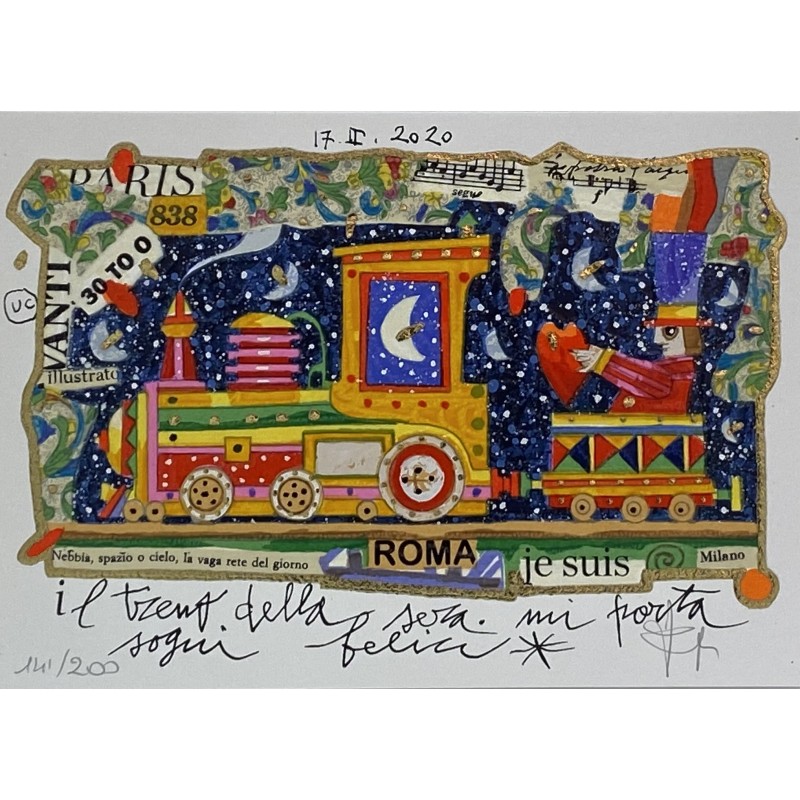 Rare limited edition serigraph by Francesco Musante. Hand signed, numbered, and perfect for art collectors and investors.