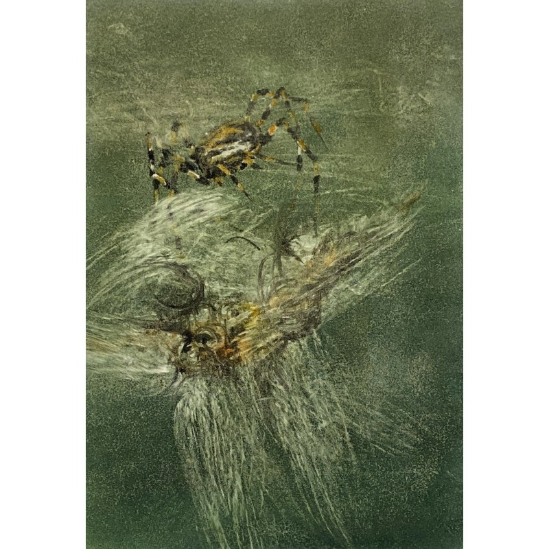 Crocifissione - Paolo Grigò | Monotipo Simbolista e Arte Sacra | Calandra Arte