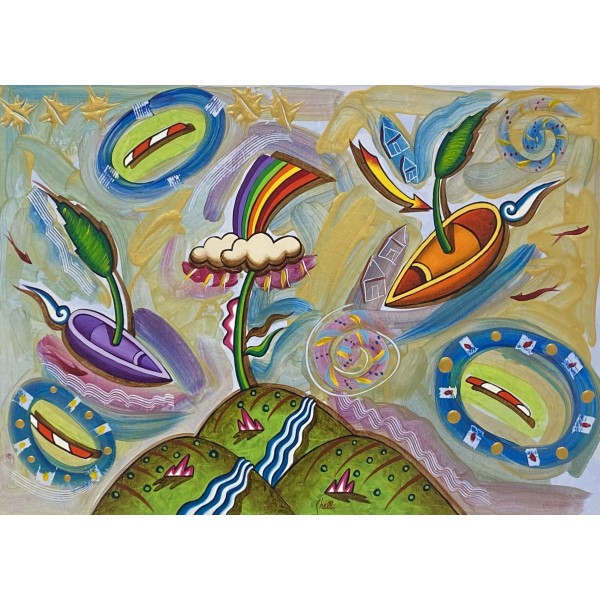 Giuliano Ghelli - "Navigare il cielo" (Sailing the Sky) | Dreamy Tuscan Art