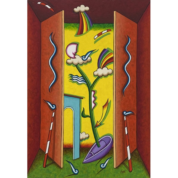 Giuliano Ghelli - "Metaphysical Scenography" | Acrylic on Canvas | Italian Fine Art