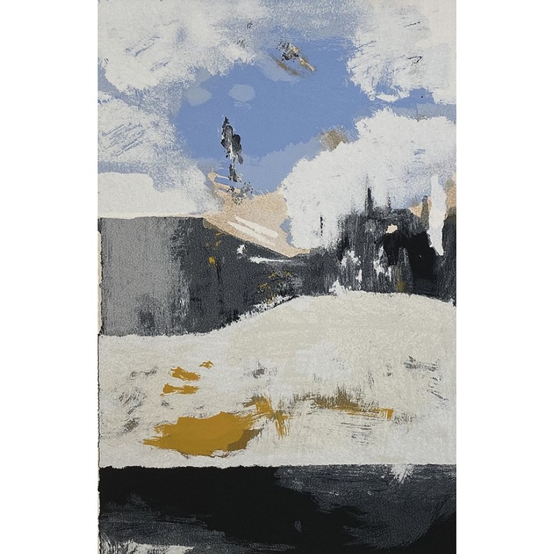 Anna Borghi - "Periferia" with Black Arch (Mixed Media) | Calandra Art