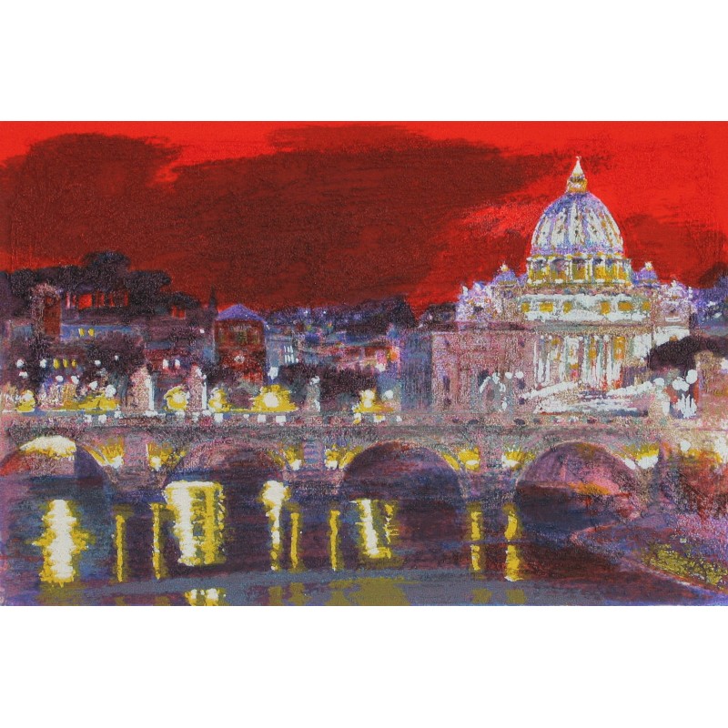 Natale Addamiano - "Cielo di Roma" (2007) Serigrafia | Calandra Arte