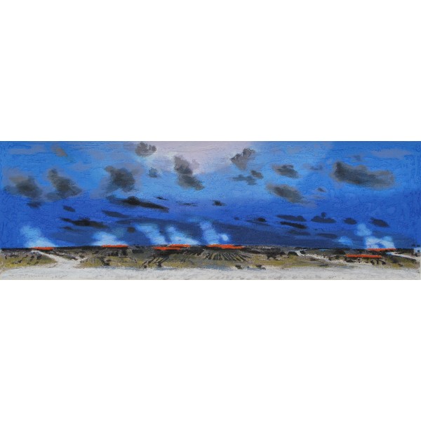 Natale Addamiano - "Burning Fields" (40x100) | Calandra Art