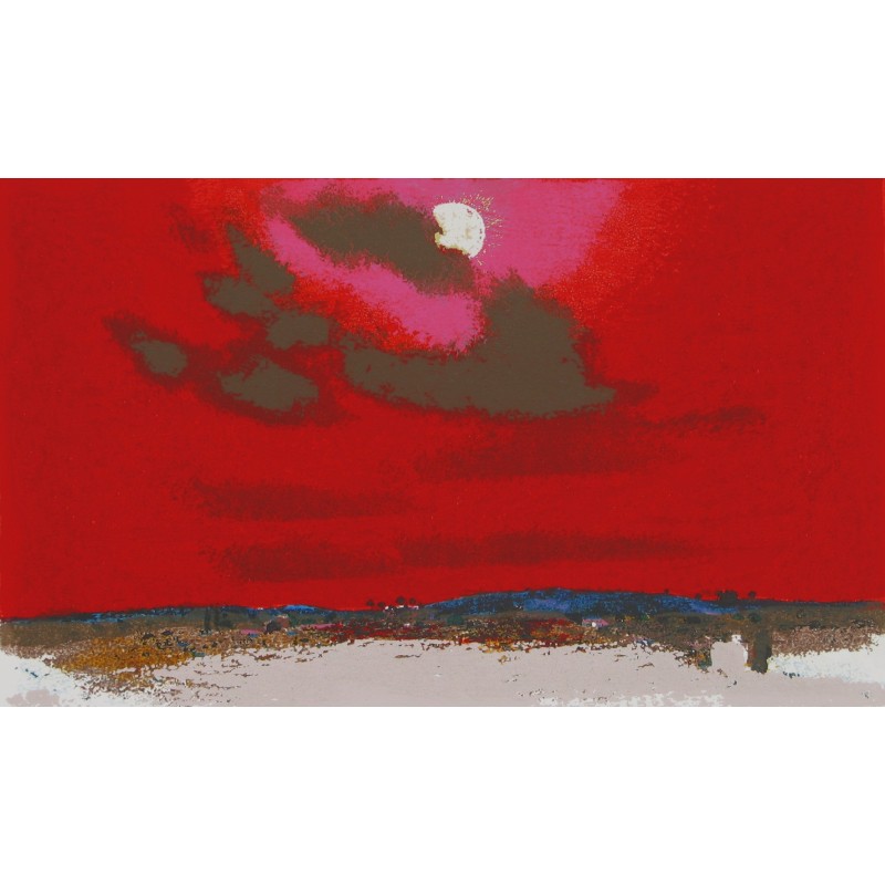 Natale Addamiano - "Nuvole serali" (25x35) | Calandra Arte