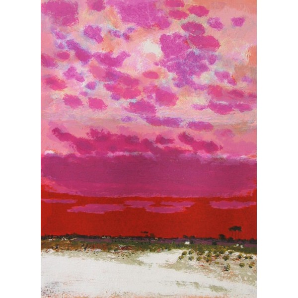 Natale Addamiano - "Verso sera" (70x50) Magenta Sky | Calandra Art