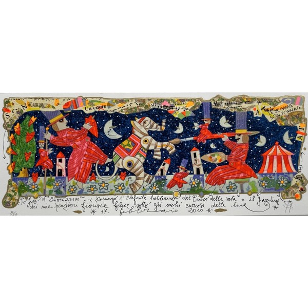 Dipingo l'elefante ballerino, Francesco Musante | Calandra Arte