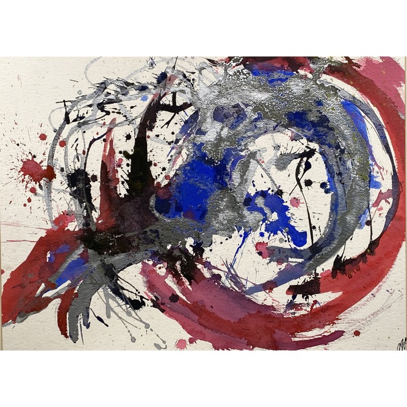 Nathalie Figliolia - Mixed Media on Paper 57x77 | Calandra Arte