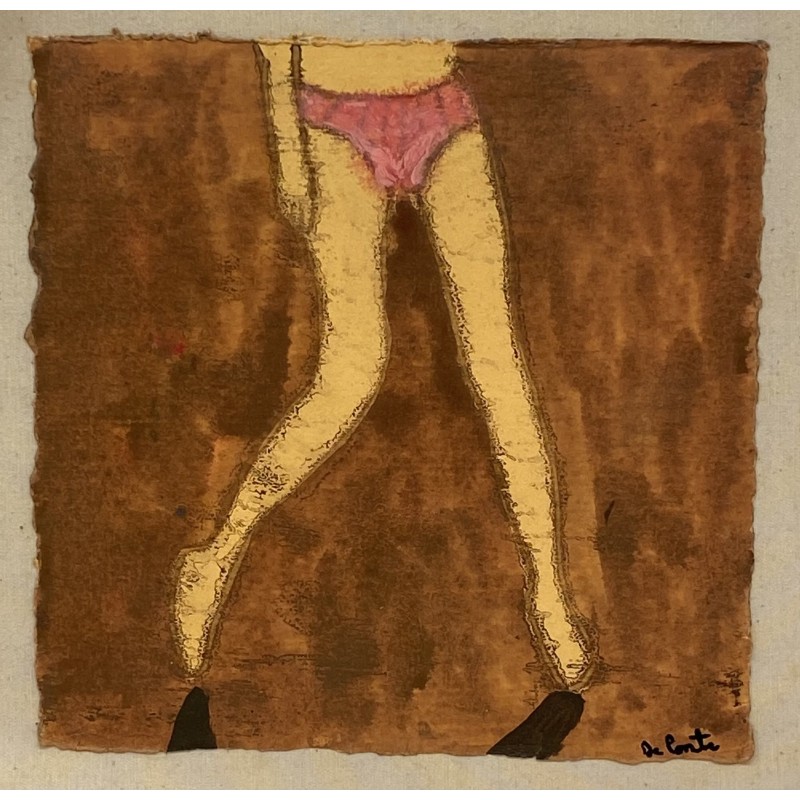 Sandro De Ponte - Untitled 15x15 | Mixed Media on Handmade Paper