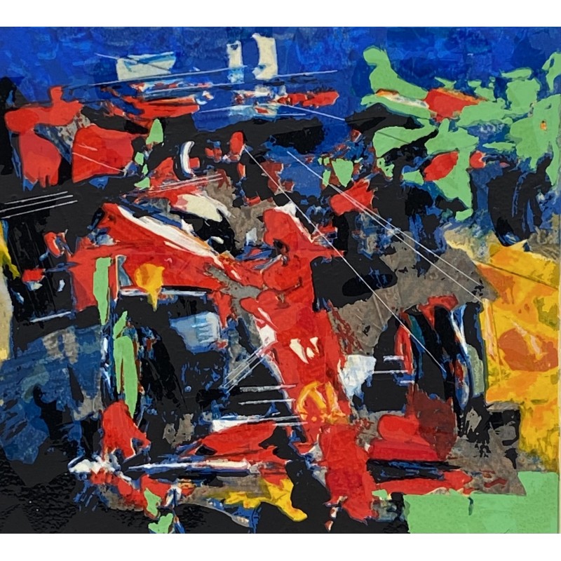 Francesco Toraldo - Ferrari 23x25 | Serigrafia Polimaterica Originale