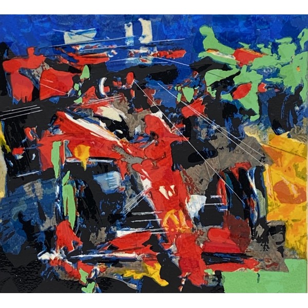 Francesco Toraldo - Ferrari 23x25 | Serigrafia Polimaterica Originale