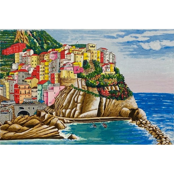 Manarola Serigrafia - Francesca Mercante | Calandra Art Gallery