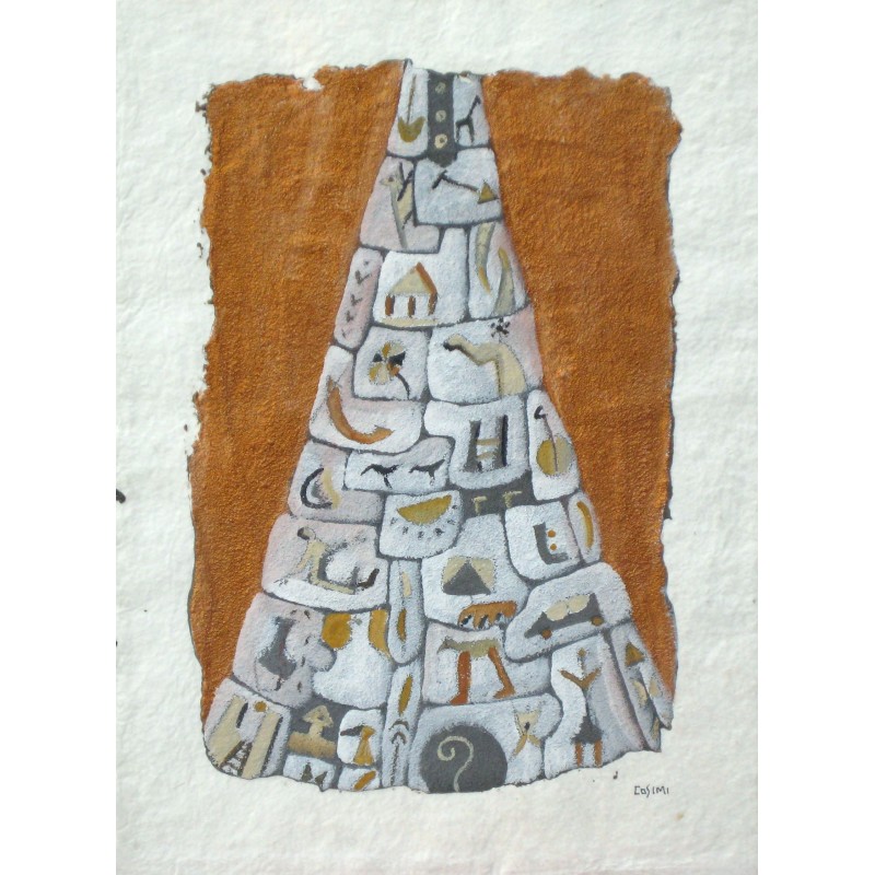 Roberto Cosimi, Monte abitato, tecnica mista